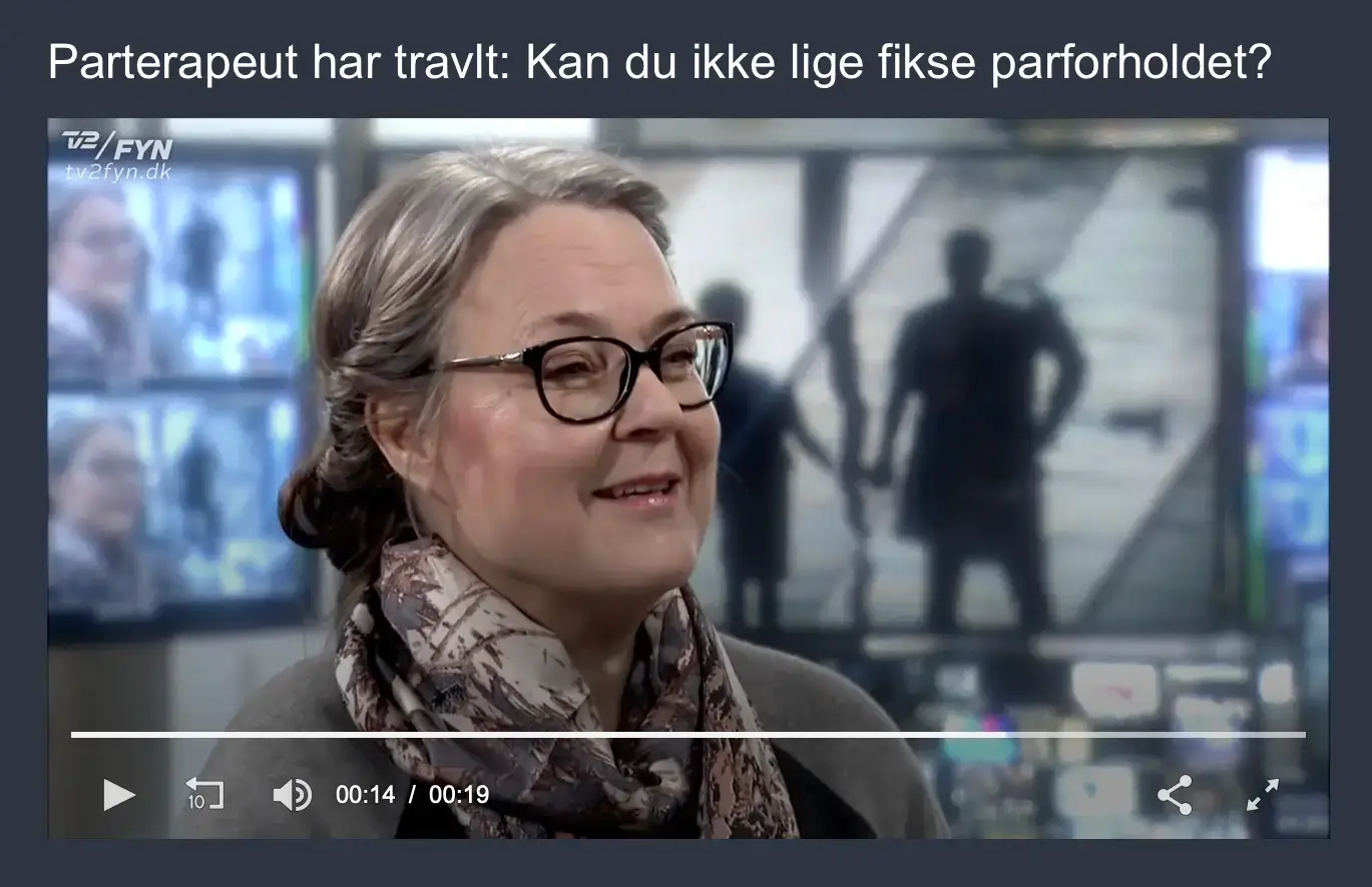Parterapeut Gitte Sander TV2 Fyn